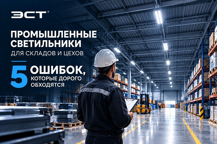 Промышленные светильники для складов и цехов: виды, особенности и ошибки при выборе